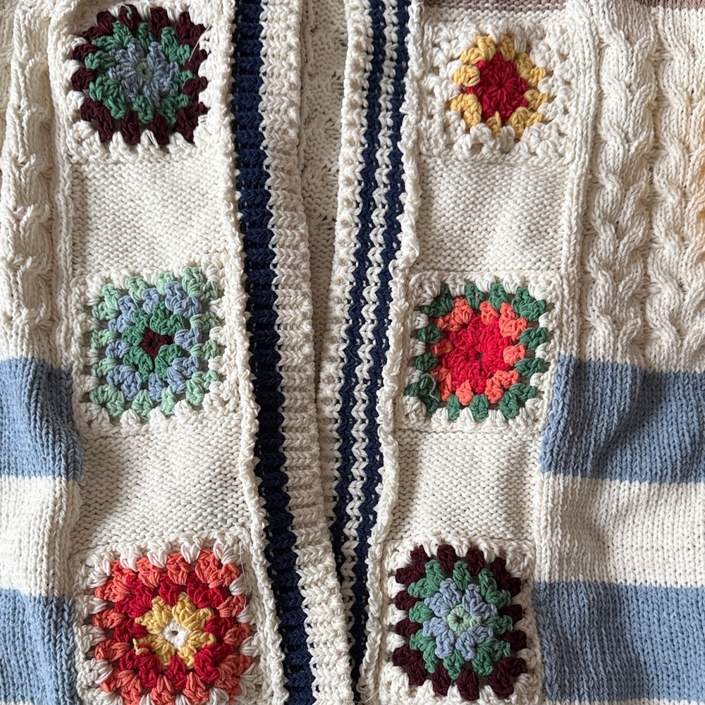 Pol Multicolor Patchwork Cardigan - image 3